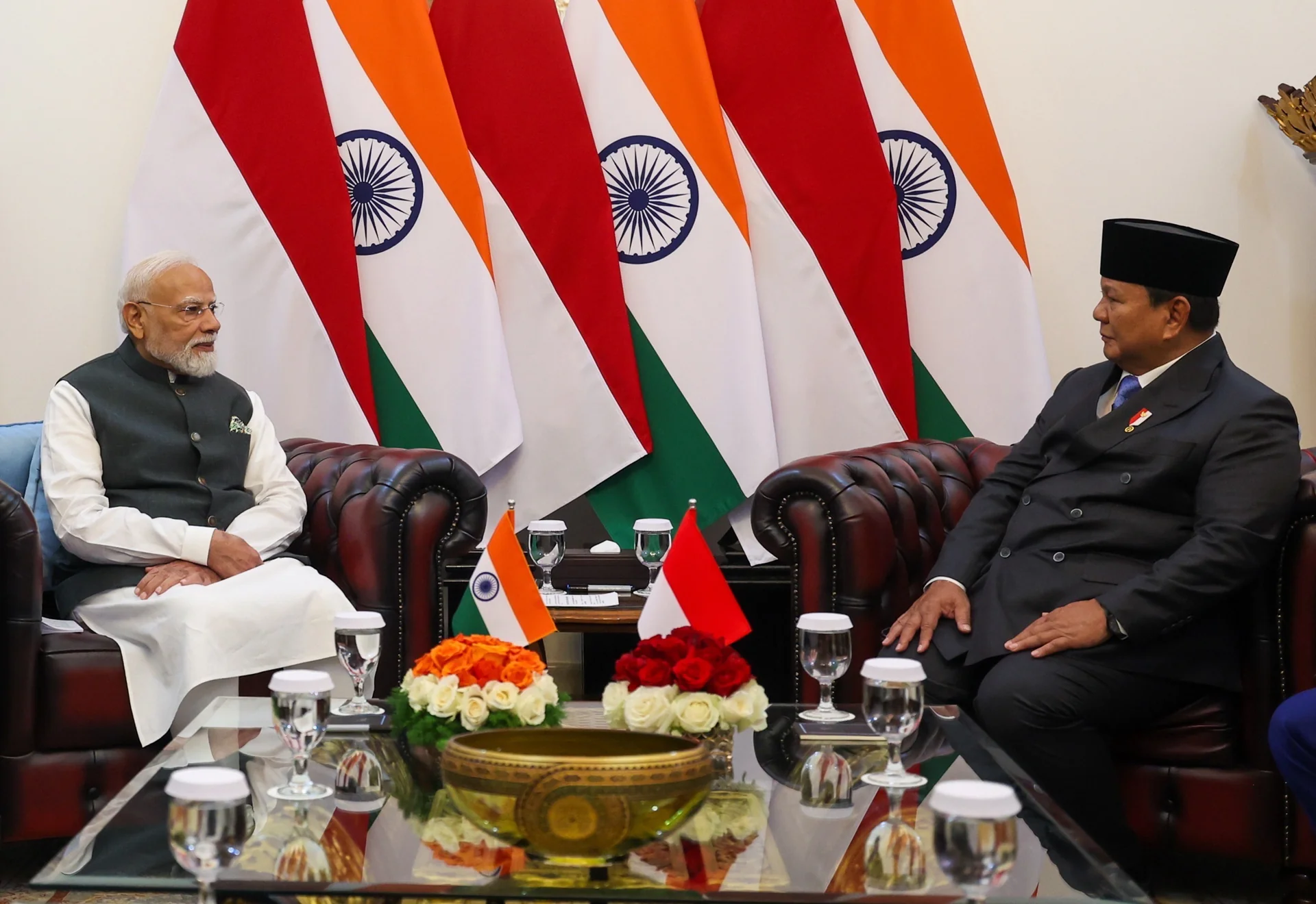 Diplomasi luar negeri Indonesia: Presiden Prabowo Subianto menerima PM India Narendra Modi di Istana Kepresidenan Jakarta, 7 Juli 2026